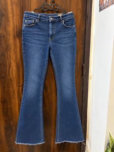 Stylish Blue Flare Jeans