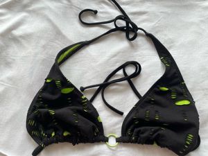 Black Ripped Bikini Top
