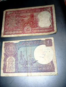 Indian Rupee 1,2 Notes