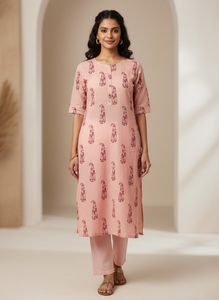 Pink Paisley Print Tunic