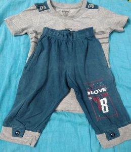 Grey blue baby set
