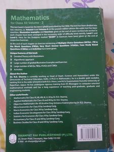R.D. Sharma Mathematics Class XII Vol 2