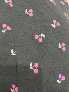 Black Cherry Print Vest Top