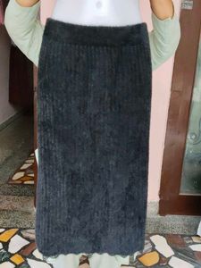 Fuzzy Fleece High-Stretch Winter Skirt