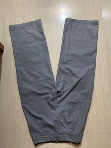 Grey Wide Leg Cargo Pants
