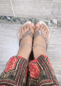 Sparkly Flip-Flop Sandals