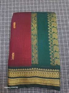 Beautiful Red and Green Saree