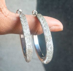 Textured Hoop Earrings