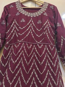 Exquisite Embroidered Ethnic Gown
