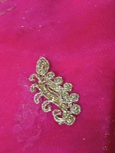 Rose Pink &amp; Gold Embroidered Salwar Kameez