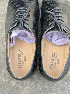 Teakwood Leathers Men’s Black Oxford Shoes