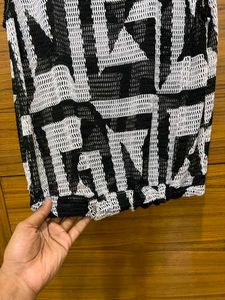 Abstract Print Mesh Top