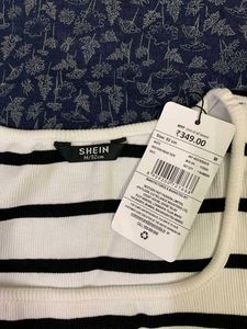 Striped Shein Tee - New with Tag