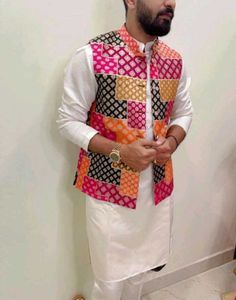 multicolored men's jacket