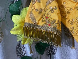 Embroidered Yellow Ethnic Blouse