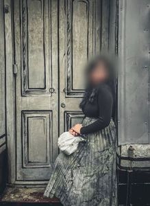 Patterned Midi Skirt