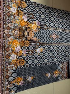 Navy Blue Pakistani  Dress Material