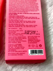 Pack Of 2 Dot &amp; Key Facewash And Sunscreen