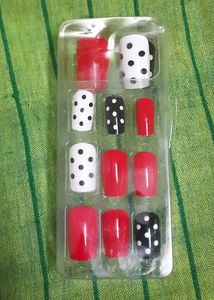Reusable|Washable Korean NAILS - Set Of 12