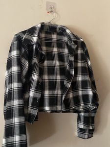 Black Crop Shirt