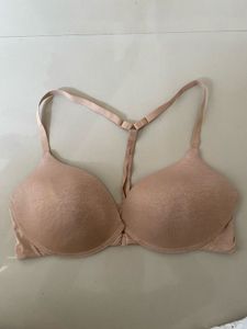 Racerback Push-Up Bra - Beige