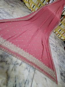 beautiful zardozi handwork saree