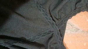 Black Lace Trim Camisole Top