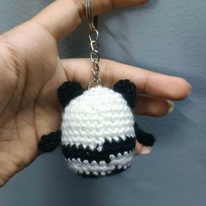 Handmade Crochet Panda Keychain