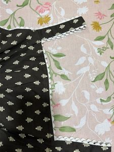 Chic Black Printed flared short kurti