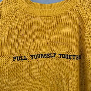 Vintage Mustard Knit Sweater
