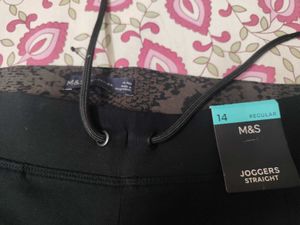 M&amp;S black joggers (Straight)