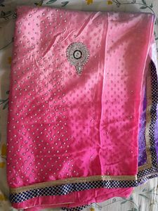 🍇🍒Gorgeous Purple &amp; Pink Saree