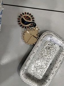 Haldi Kumkum Box And Tray