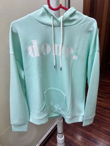 Pastel Mint "Done" Graphic Hoodie