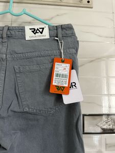 Gray Denim Pants