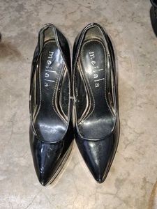 Elegant Black Patent Heels