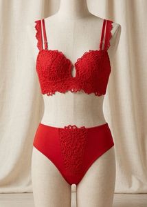 Red Lace Bra & Panty Set