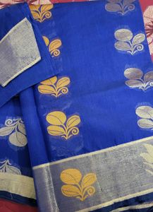 Chanderi Saree Paired With 36 Size Blouse