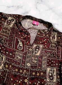Boho Print Midi Dress