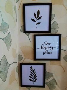 acrylic glass Framed Wall Art (set of 3)