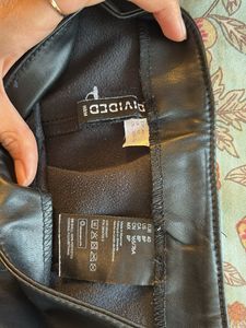 Chic Black Faux Leather Shorts