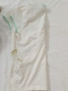 Adidas White V-Neck T-Shirt