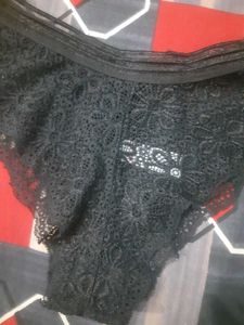 Elegant Black Lace Briefs