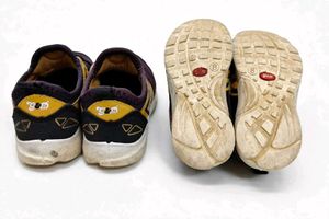 Kids' Purple &amp; Gold Sneakers