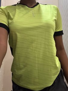 Kipsta Neon Green Athletic T-Shirt