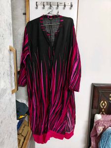 Stylish Black & Pink Printed Kurta