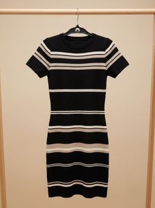 Striped Knit Mini Dress