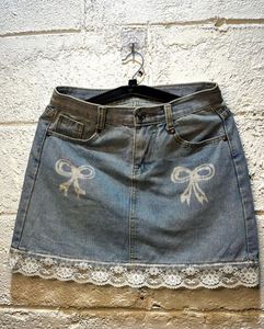 Lacey Denim Coquette Skirt<3