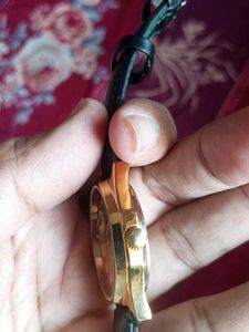 Vintage Hmt Chirag Gold Tone Watch
