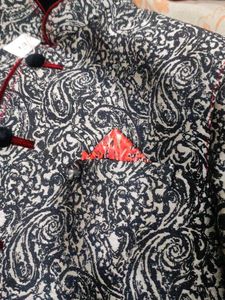 Black printed jodhpuri blazer